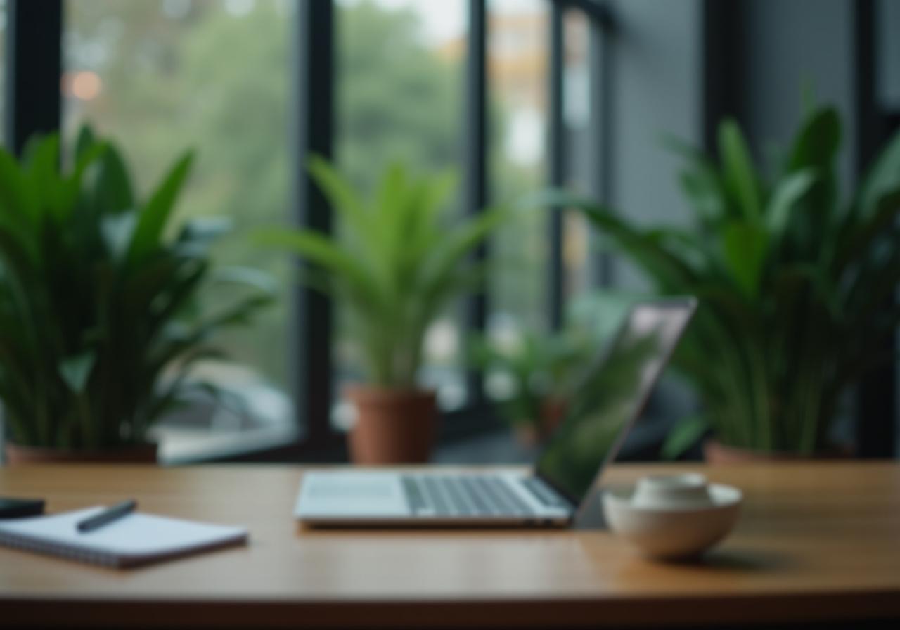 Consultoría de negocios profesional en un ambiente sereno